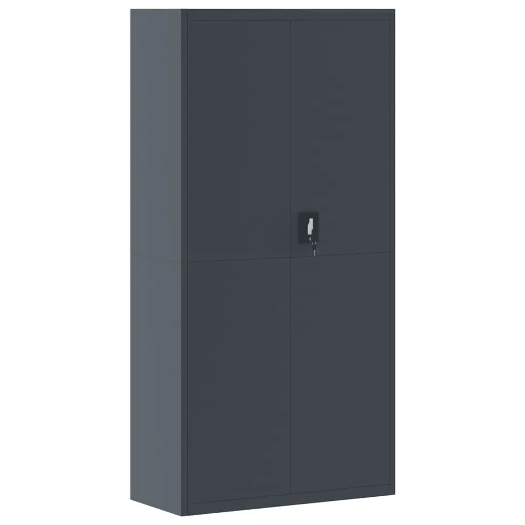 File Cabinet Anthracite 90x40x180 cm Steel 339755 - Furniture