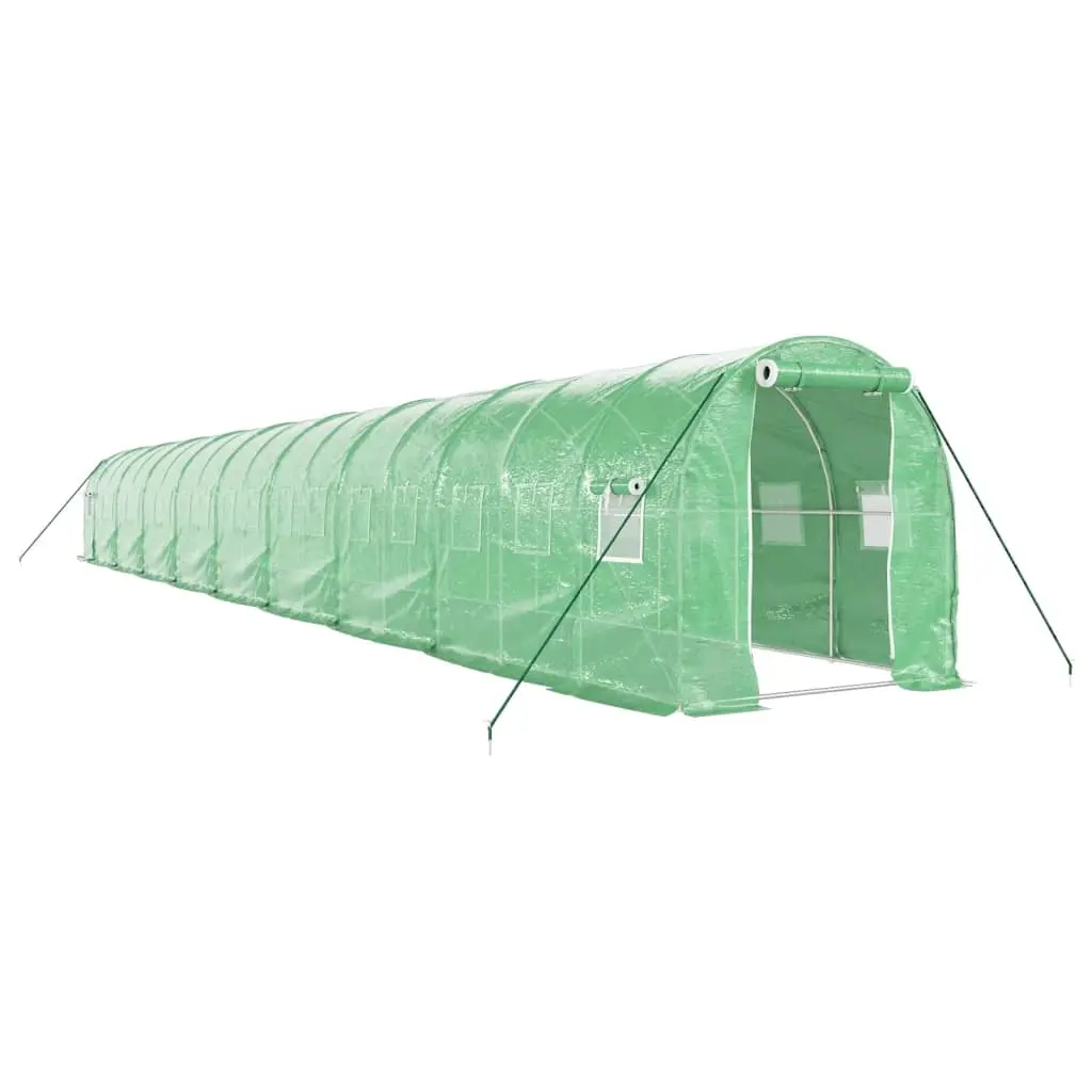 Greenhouse with Steel Frame Green 36 m² 18x2x2 m 3188024 - Home & Garden