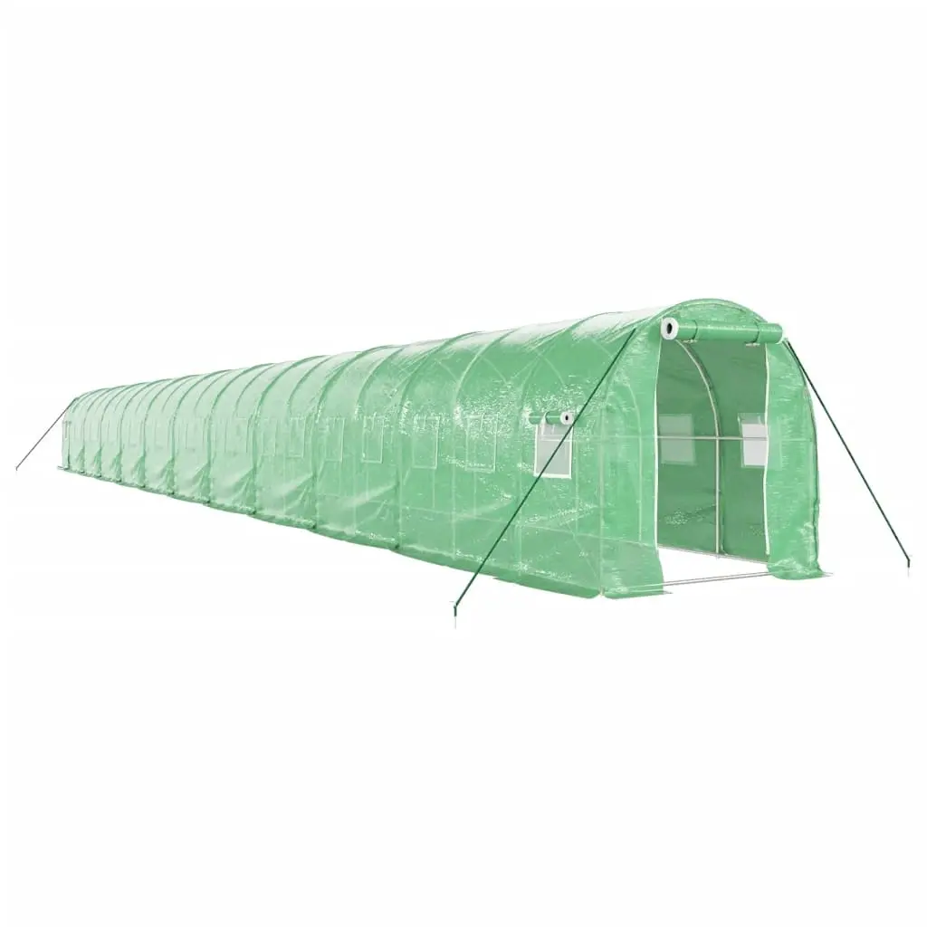 Greenhouse with Steel Frame Green 44 m² 22x2x2 m 3188026 - Home & Garden