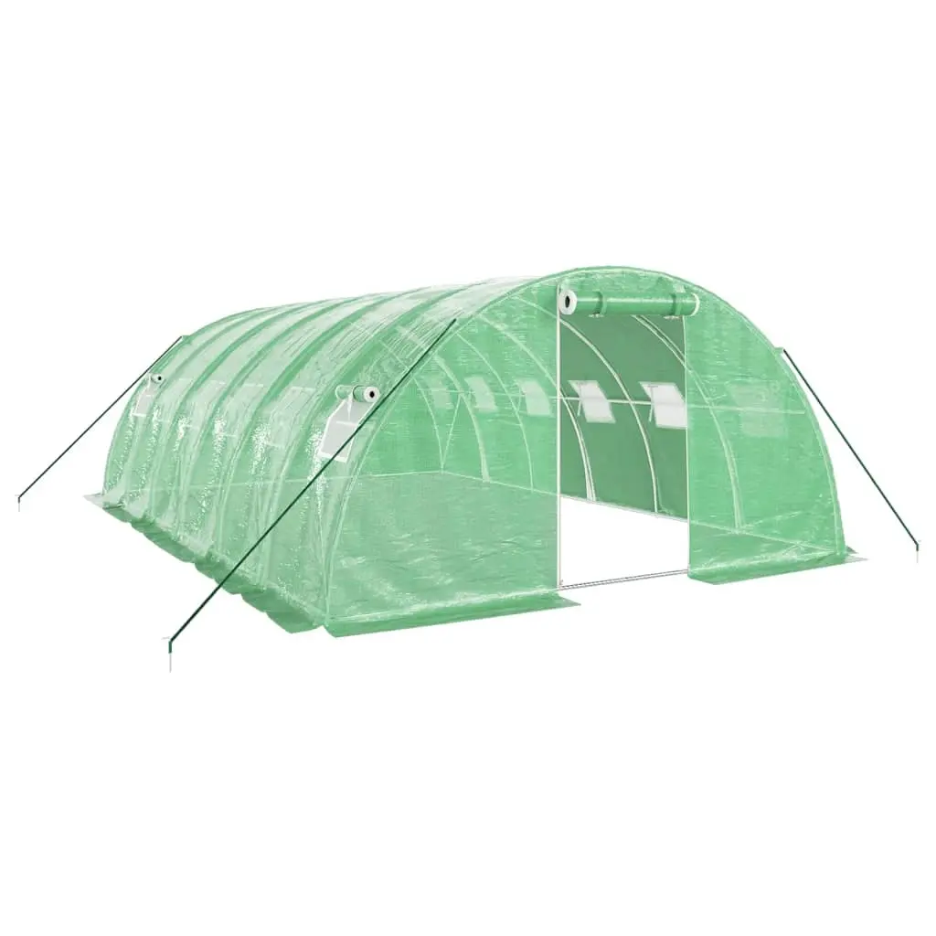 Greenhouse with Steel Frame Green 24 m² 6x4x2 m 3188062 - Home & Garden