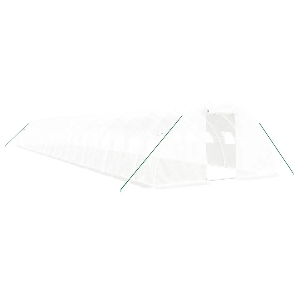 Greenhouse with Steel Frame White 80 m² 20x4x2 m 3188080 - Home & Garden