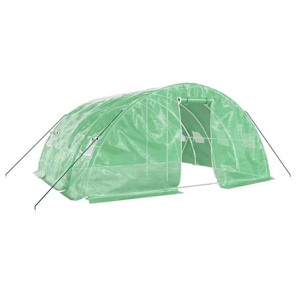 Greenhouse with Steel Frame Green 20 m² 5x4x2.3 m 3188083 - Home & Garden