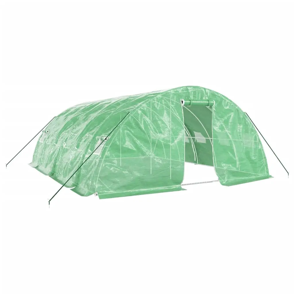 Greenhouse with Steel Frame Green 30 m² 6x5x2.3 m 3188084 - Home & Garden