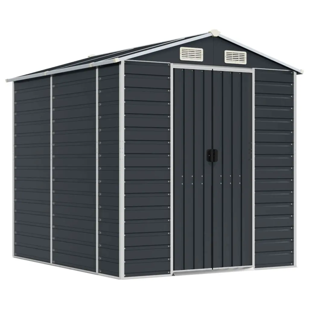 Garden Shed Anthracite 191x215x198 cm Galvanised Steel 3188254 - Home & Garden