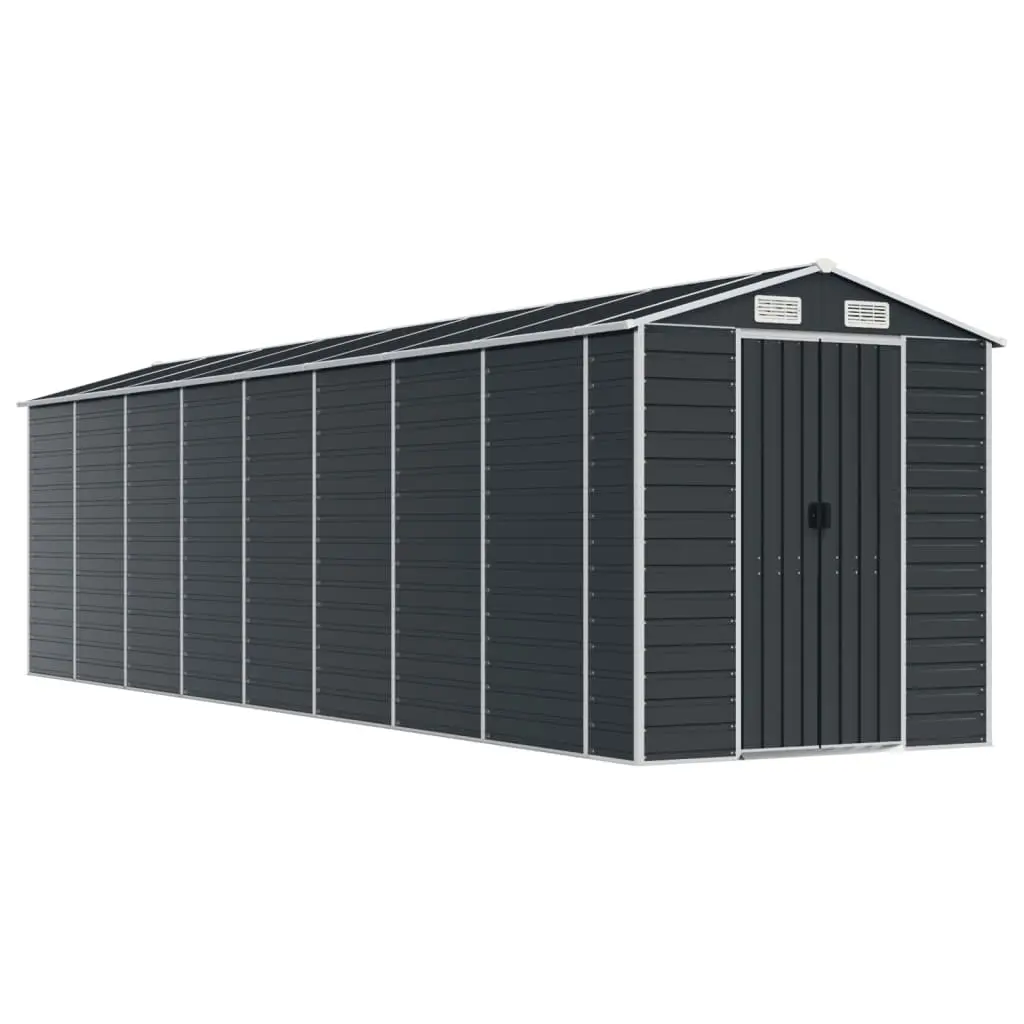Garden Shed Anthracite 191x725x198 cm Galvanised Steel 3188260 - Home & Garden