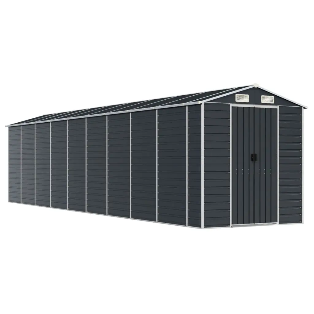 Garden Shed Anthracite 191x810x198 cm Galvanised Steel 3188261 - Home & Garden