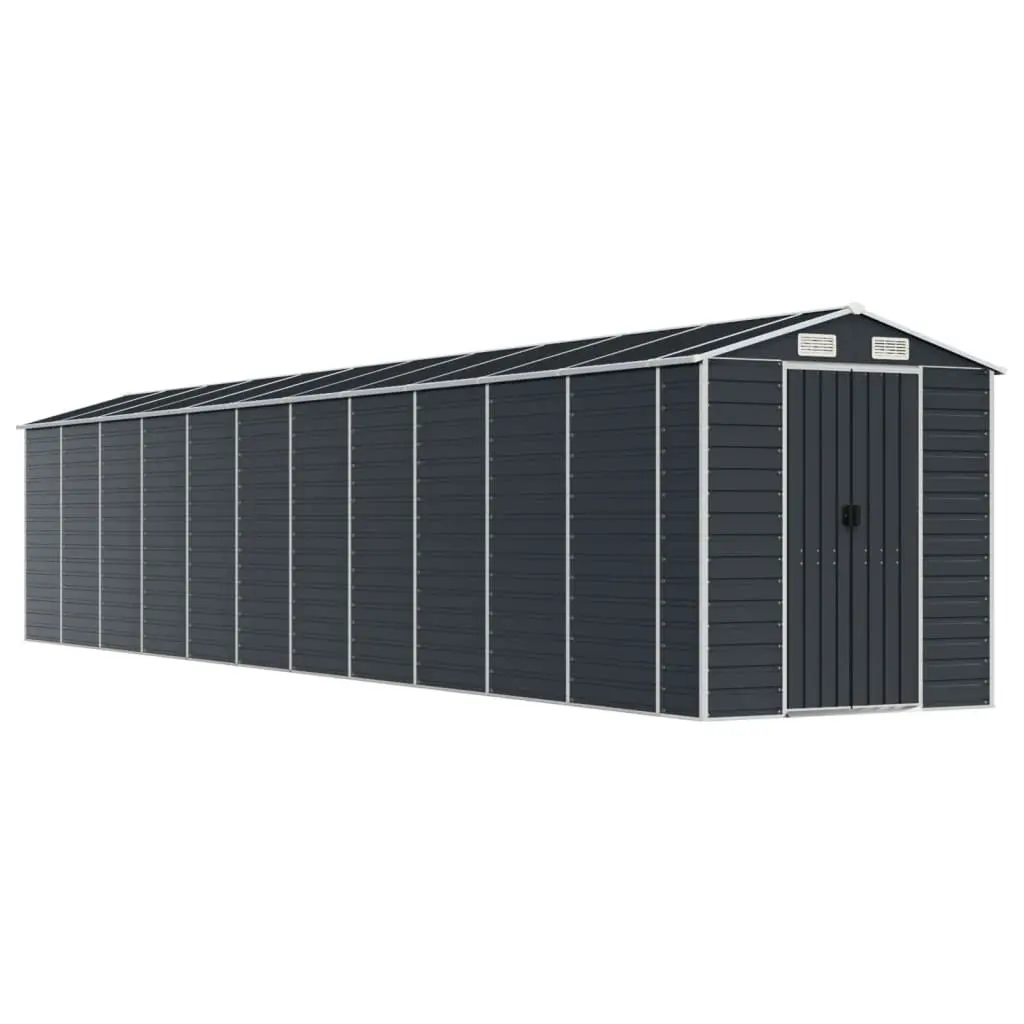 Garden Shed Anthracite 191x980x198 cm Galvanised Steel 3188263 - Home & Garden