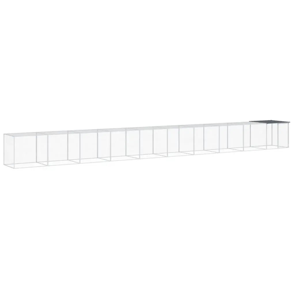 Chicken Cage with Roof Anthracite 1003x98x90 cm Galvanised Steel 3189043 - Pets