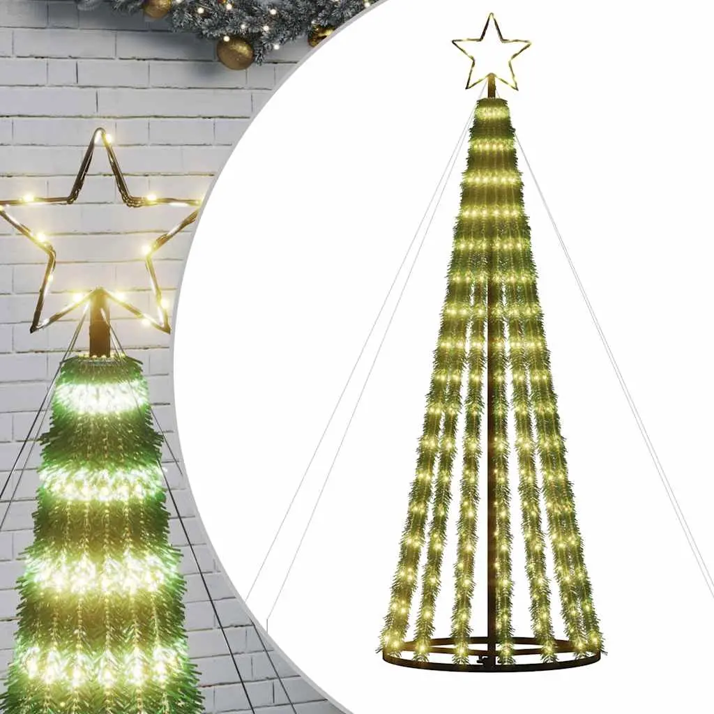 LED Christmas Tree 275 LEDs Warm White 180 cm 358064 - Home & Garden