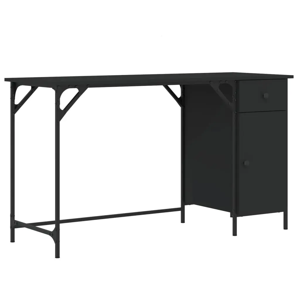 Computer Desk Black 131x48x75 cm Engineered Wood 836218 - Save up to 70% Off Office Furniture Specials