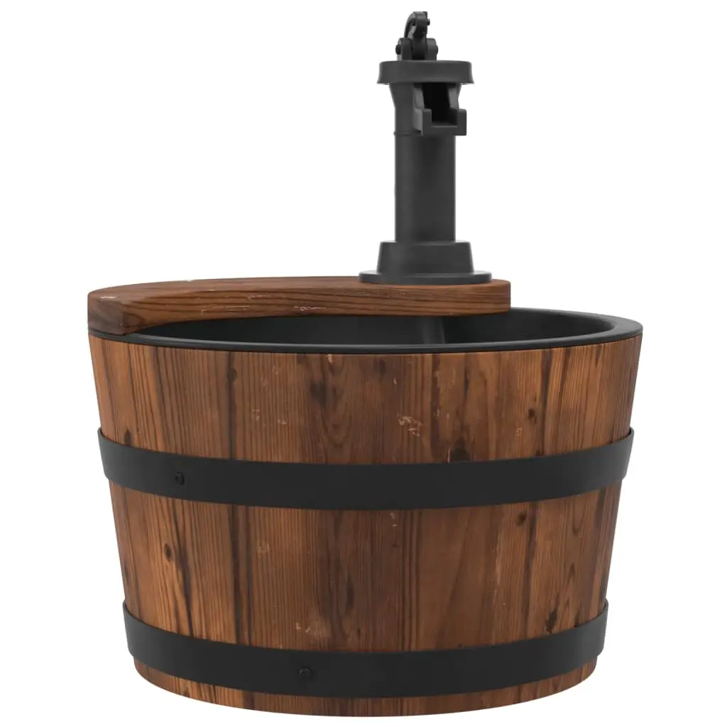 Water Fountain with Pump 28x28x34.5 cm Solid Wood Fir 364853 - Home & Garden