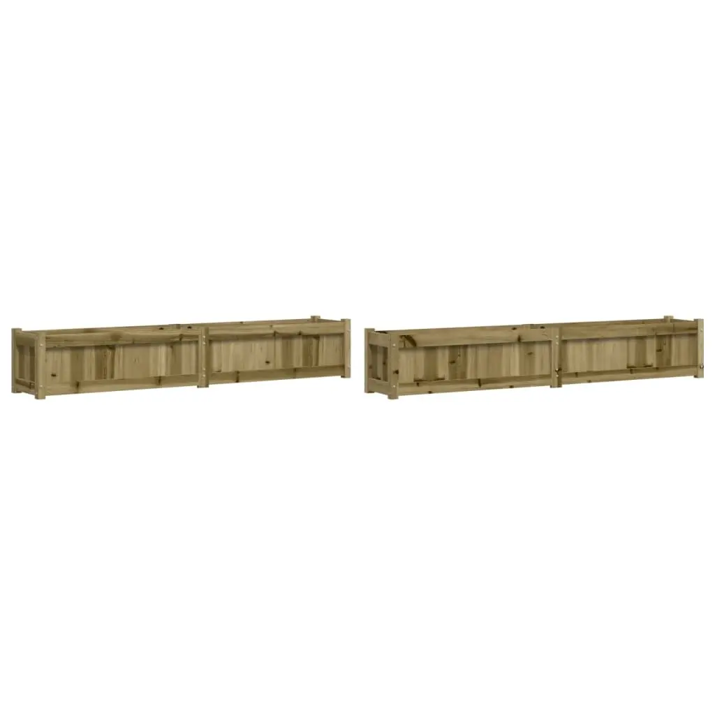 Garden Planters 2 pcs Impregnated Wood Pine 837503 - Home & Garden