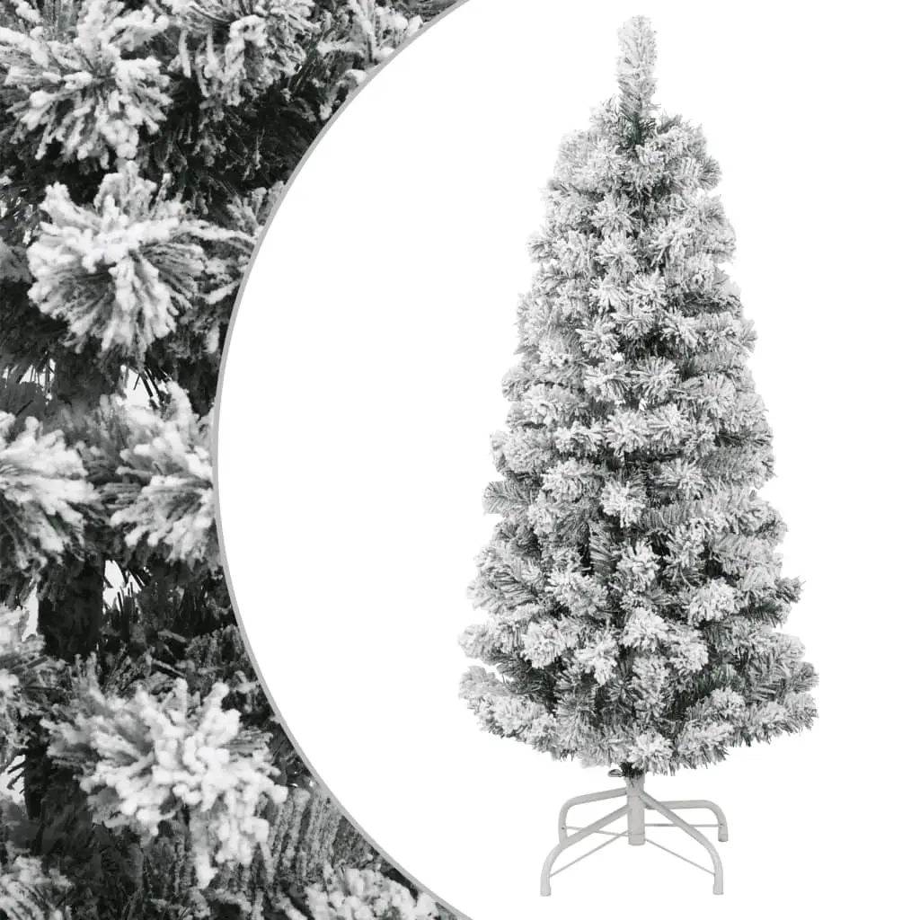 Artificial Hinged Christmas Tree with Flocked Snow 120 cm 358379 - Up to 60% Off Christmas Decoration Specials