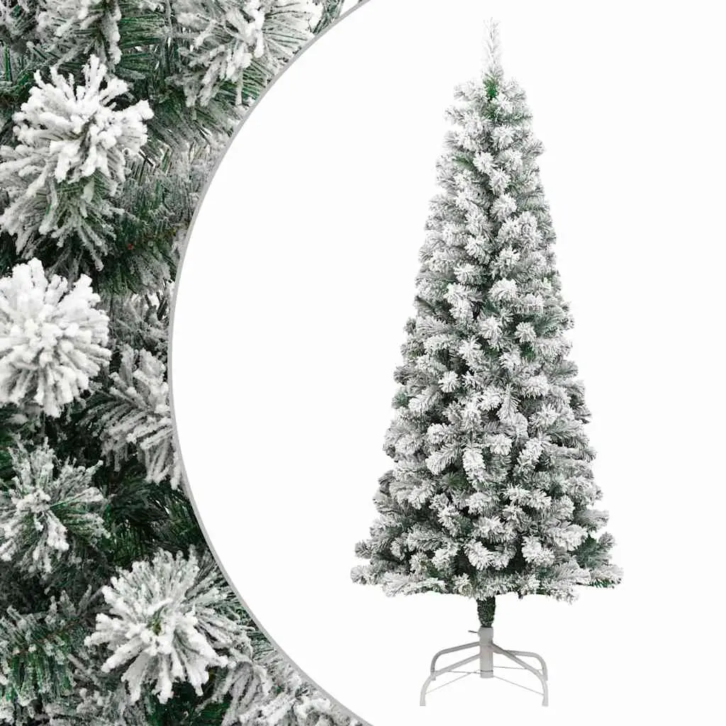 Artificial Hinged Christmas Tree with Flocked Snow 180 cm 358381 - Up to 60% Off Christmas Decoration Specials