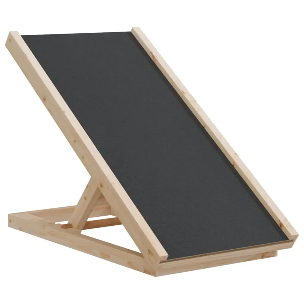 Dog Ramp Grey 70x35 cm Solid Wood Fir 172418 - Pets