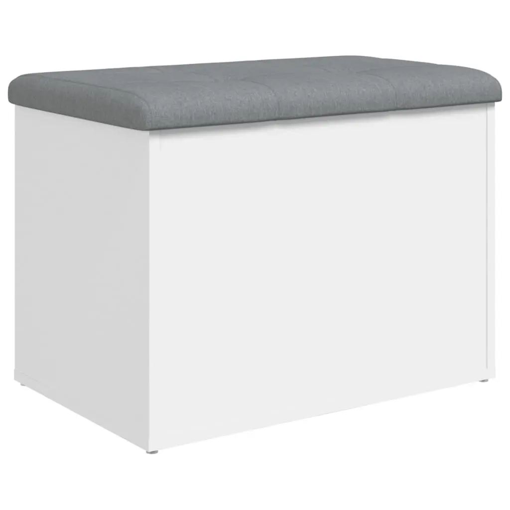Storage Bench White 62x42x45 cm Engineered Wood 835040 - Furniture