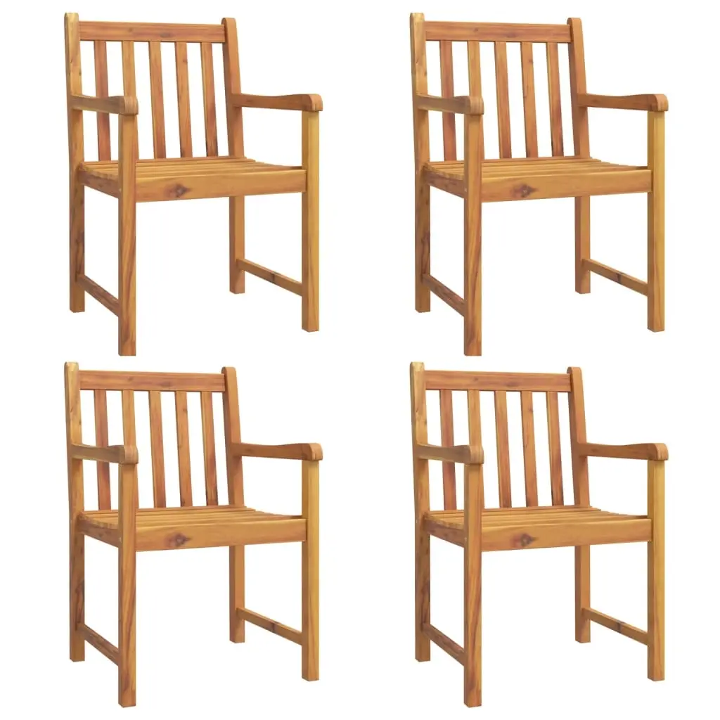 Garden Chairs 4 pcs 56x55.5x90 cm Solid Wood Acacia 3206272 - Furniture