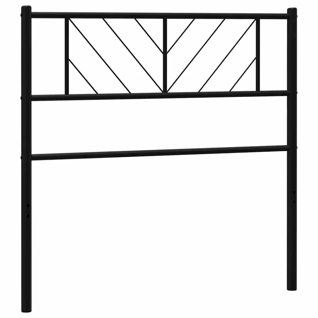 Metal Replace Headboard Black 107 cm 372209 - Furniture