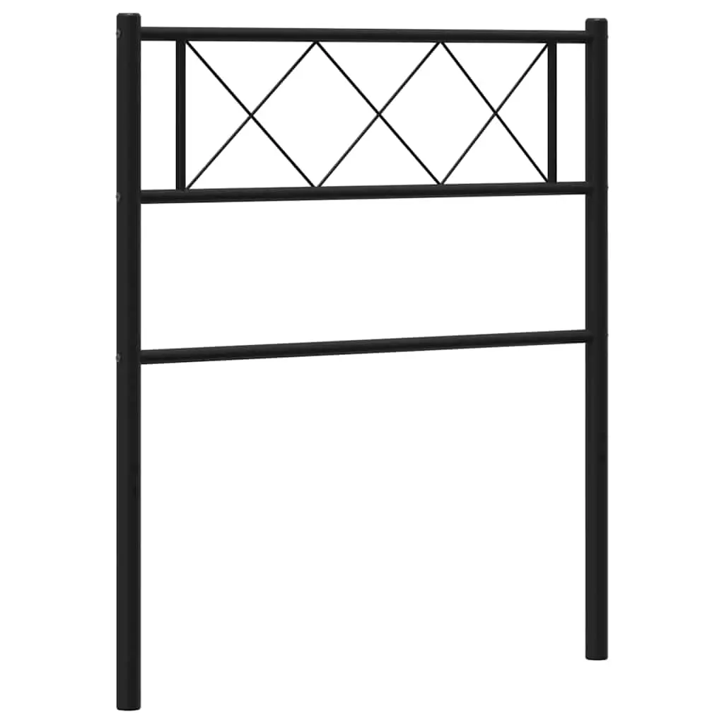 Metal Replace Headboard Black 107 cm 372307 - Furniture