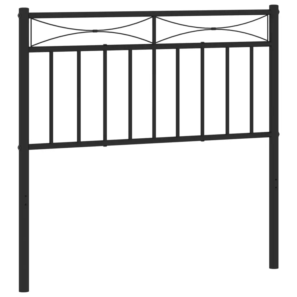 Metal Replace Headboard Black 90 cm 373719 - Furniture