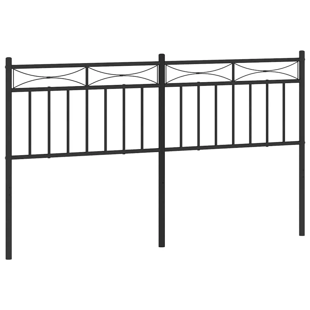 Metal Replace Headboard Black 150 cm 373725 - Furniture