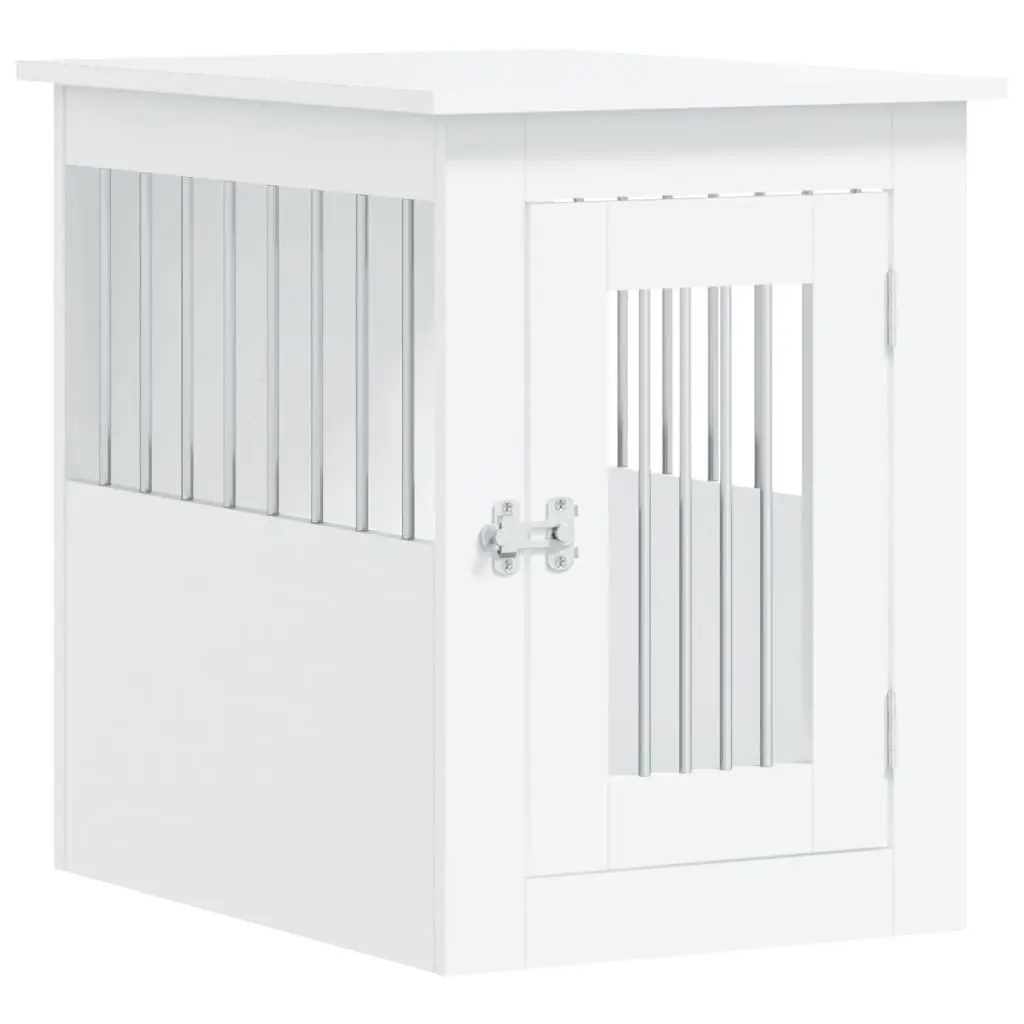 Dog Crate Furniture White 45x62x59 cm Engineered Wood 838309 - Pets