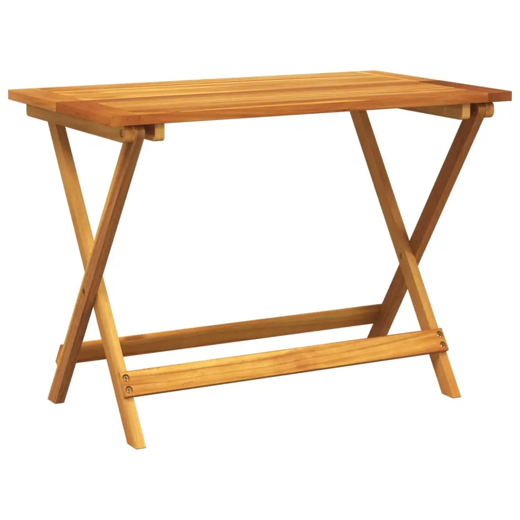 Folding Garden Table 90x52.5x65 cm Solid Wood Acacia 364894 - Furniture