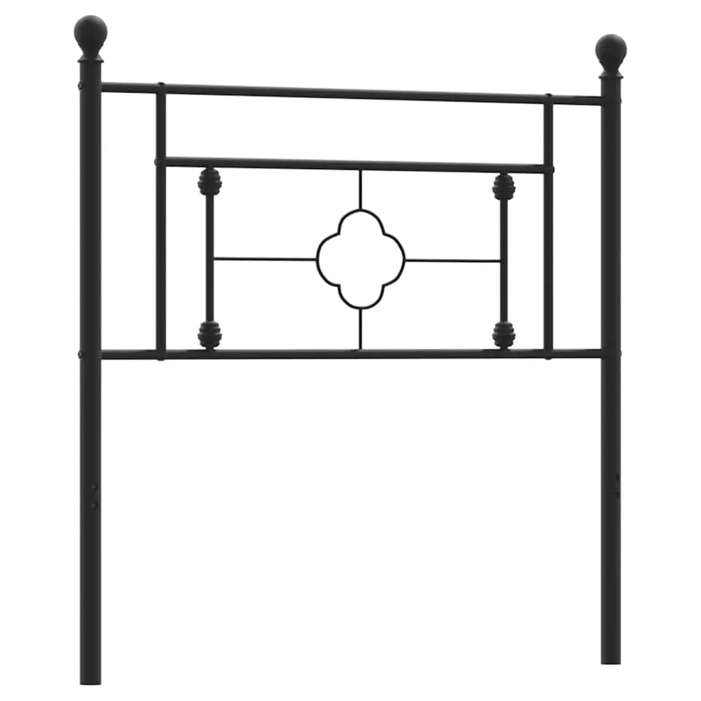 Metal Replace Headboard Black 90 cm 374367 - Furniture