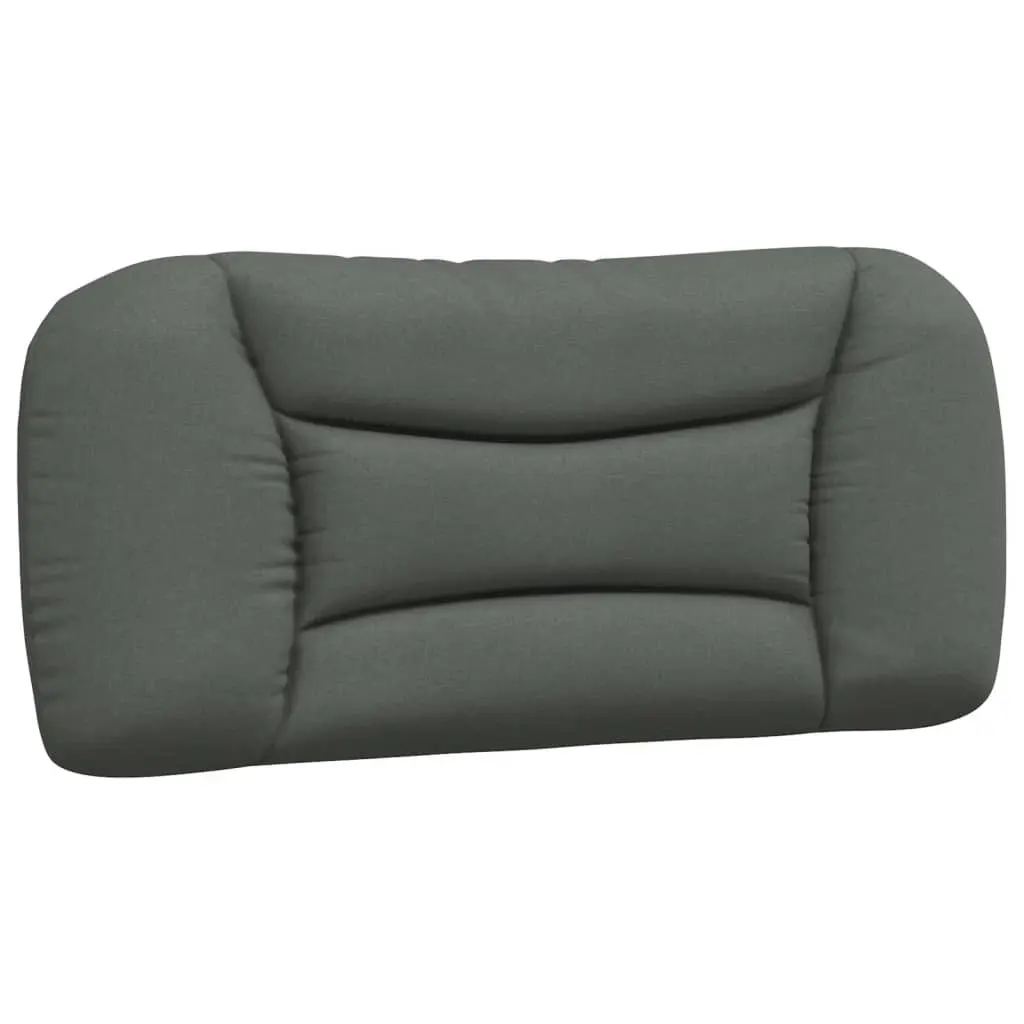 Headboard Cushion "Hvar" Dark Grey 90 cm Fabric 374538 - Furniture