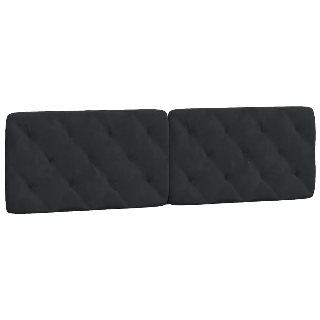 Headboard Cushion Black 180 cm Velvet 374741 - Furniture