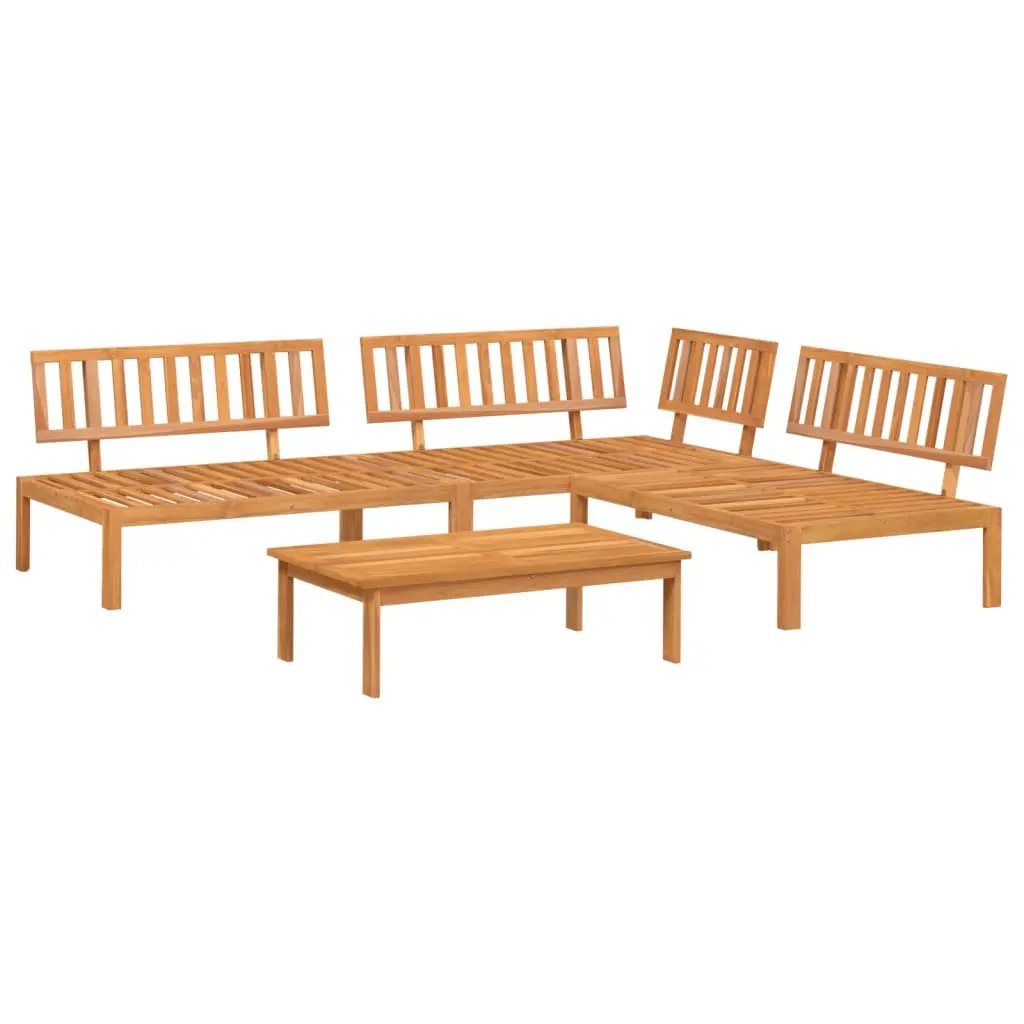 4 Piece Garden Pallet Sofa Set Solid Wood Acacia 3209429 - Furniture