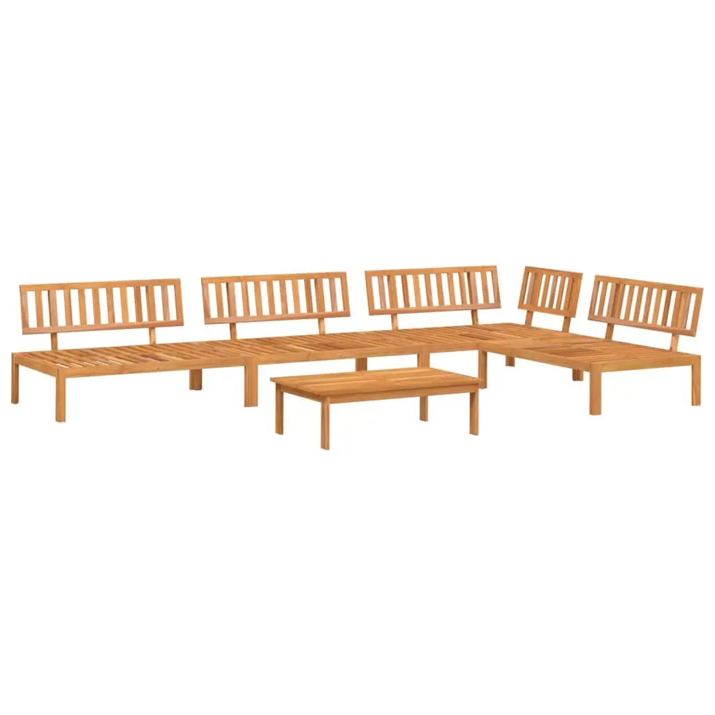 5 Piece Garden Pallet Sofa Set Solid Wood Acacia 3209430 - Furniture