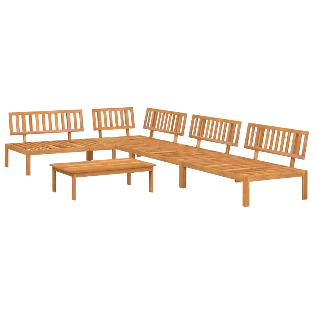 5 Piece Garden Pallet Sofa Set Solid Wood Acacia 3209431 - Furniture