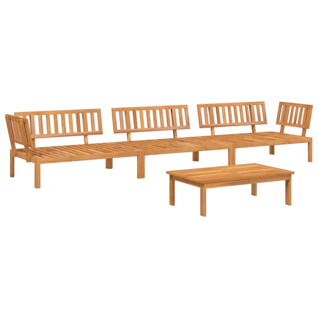 4 Piece Garden Pallet Sofa Set Solid Wood Acacia 3209435 - Furniture