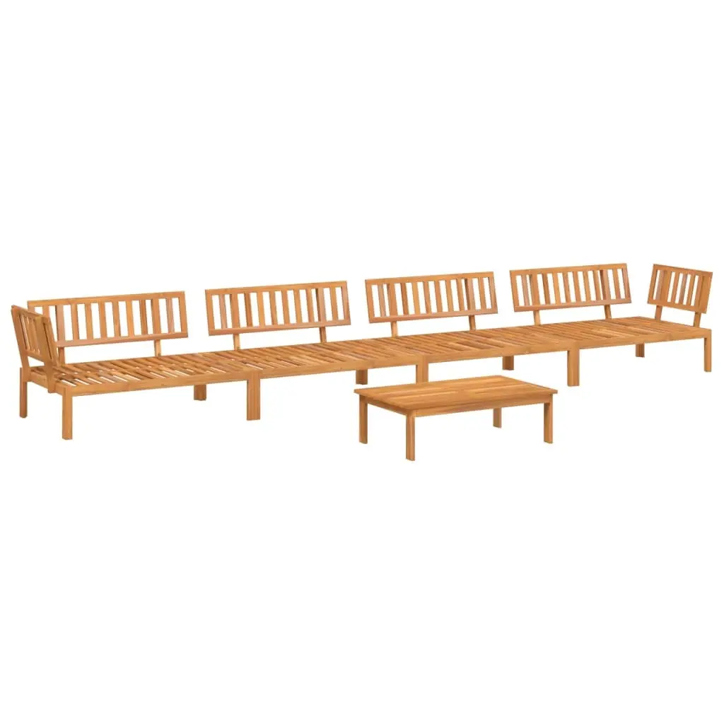 5 Piece Garden Pallet Sofa Set Solid Wood Acacia 3209437 - Furniture
