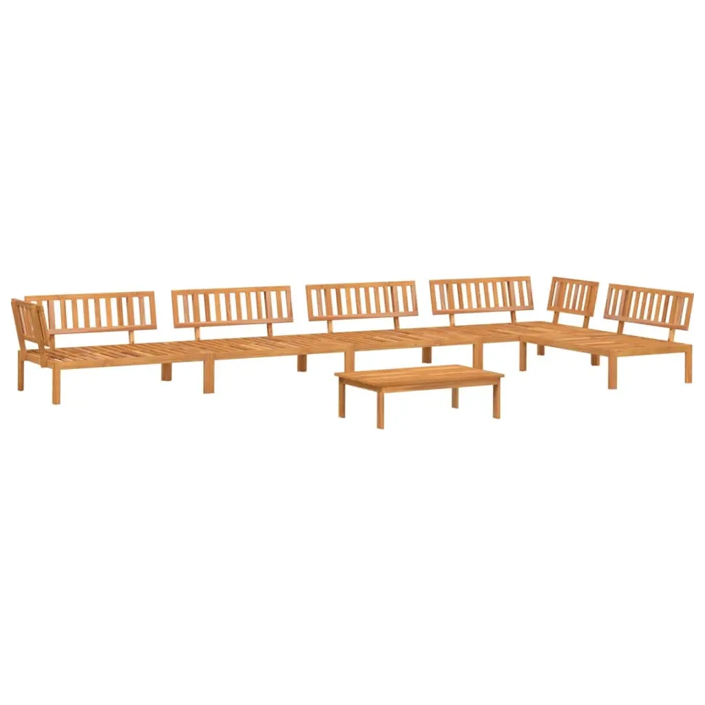 6 Piece Garden Pallet Sofa Set Solid Wood Acacia 3209439 - Furniture