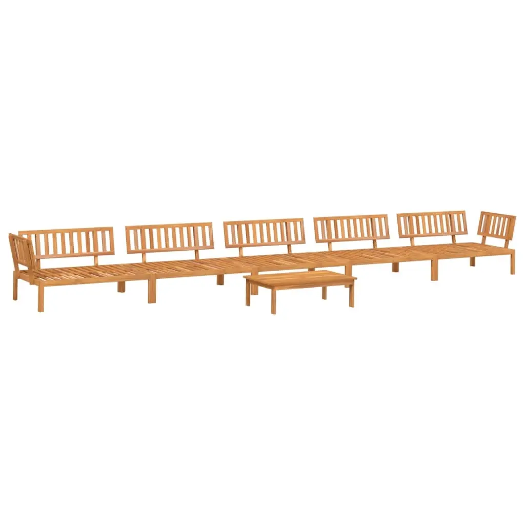 6 Piece Garden Pallet Sofa Set Solid Wood Acacia 3209441 - Furniture