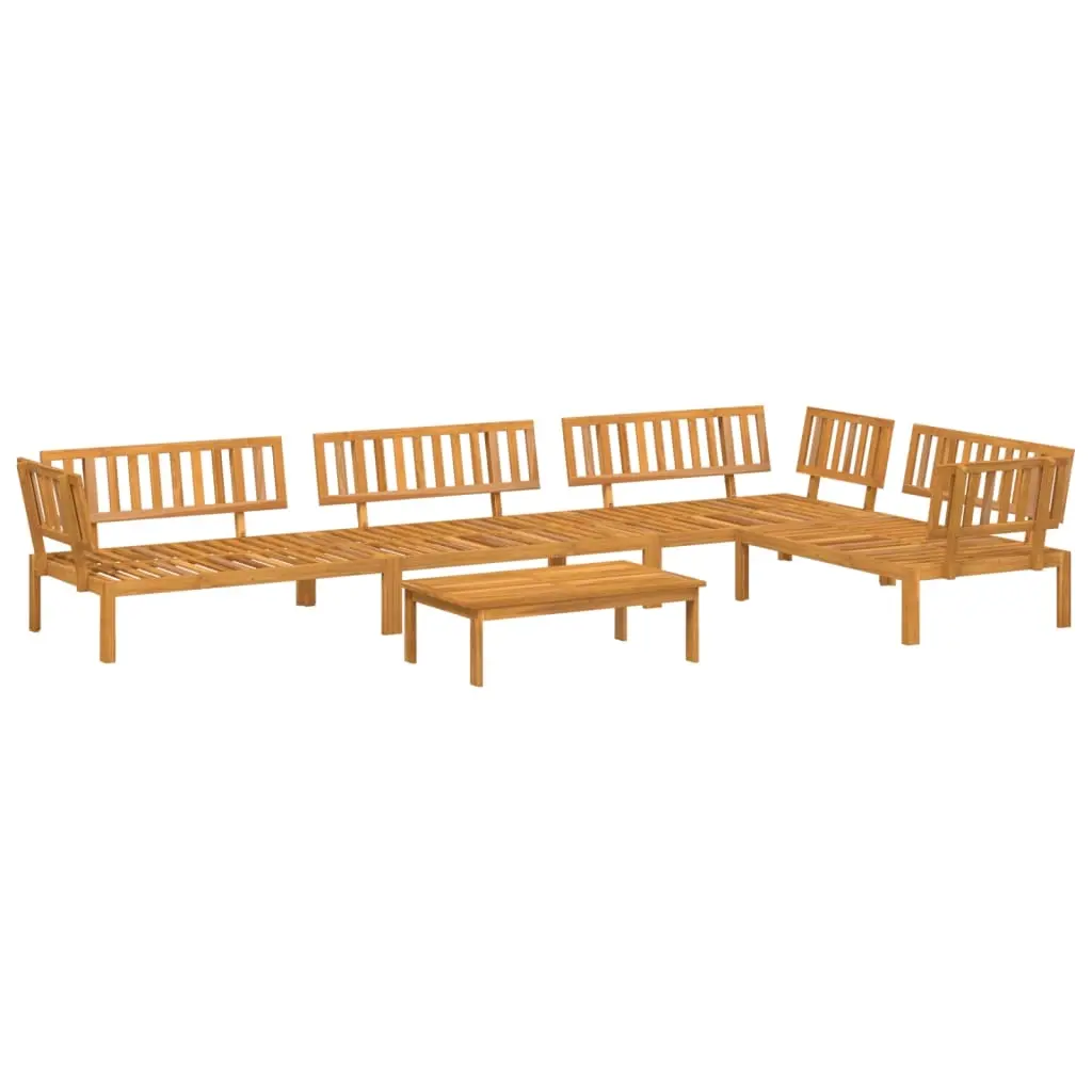 5 Piece Garden Pallet Sofa Set Solid Wood Acacia 3209442 - Furniture