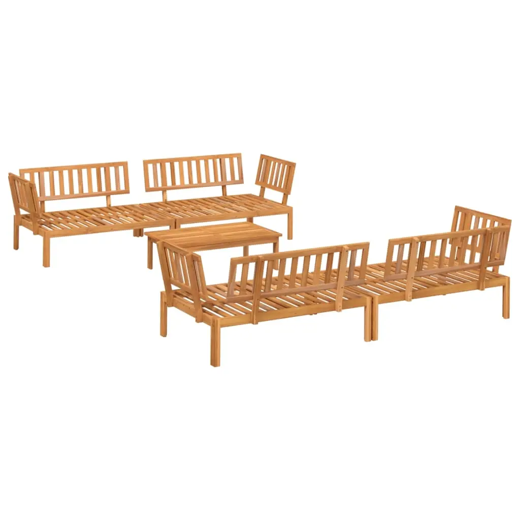 5 Piece Garden Pallet Sofa Set Solid Wood Acacia 3209444 - Furniture
