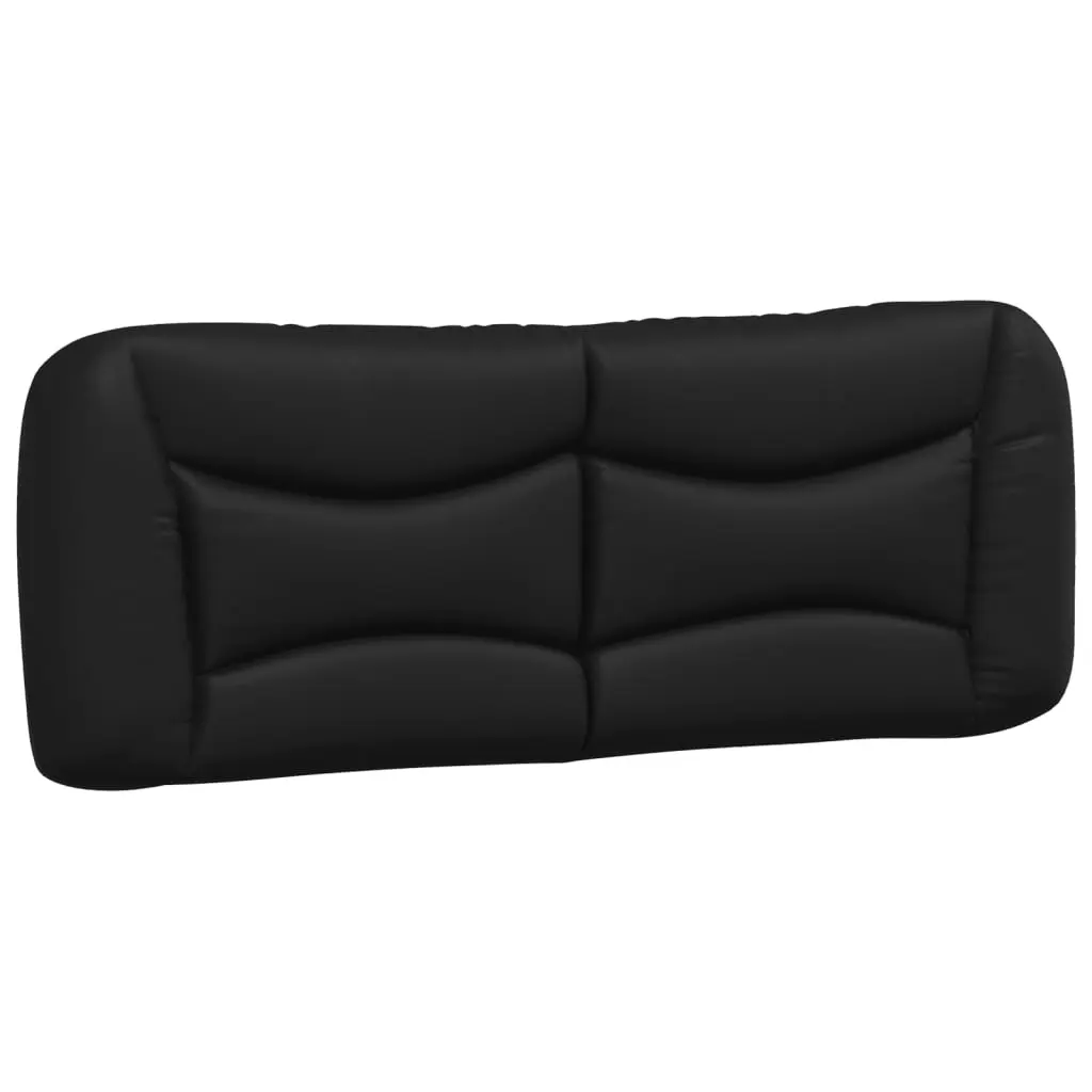 Headboard Cushion "Hvar" Black 137 cm Double Faux Leather 3207684 - Furniture