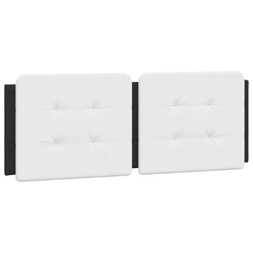 Headboard Cushion "Zadar" Black and White 137 cm Double Faux Leather 3207711 - Furniture