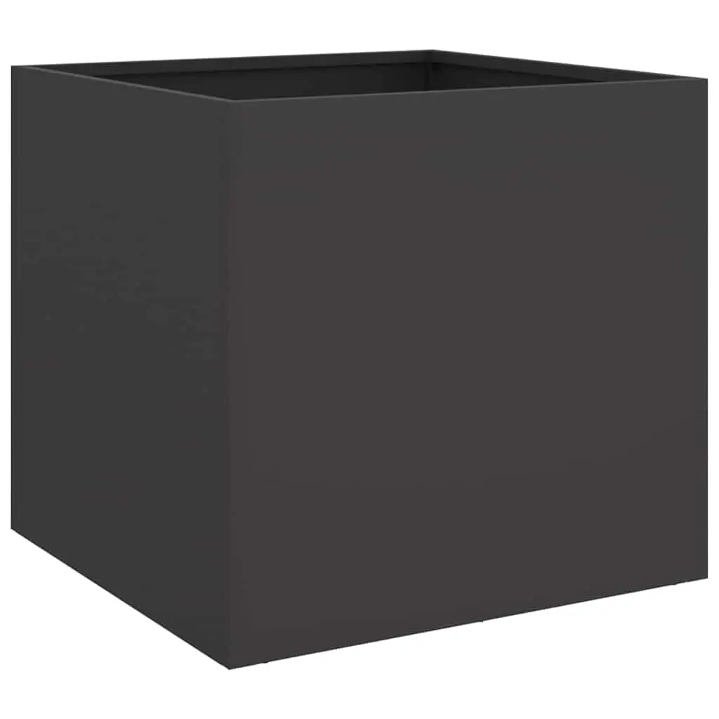 Planter Black 42x40x39 cm Steel 841547 - Home & Garden