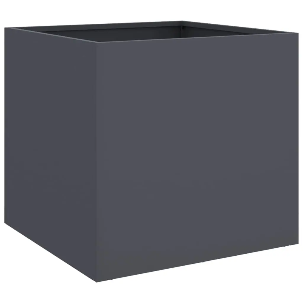 Planter Anthracite 49x47x46 cm Steel 841563 - Home & Garden
