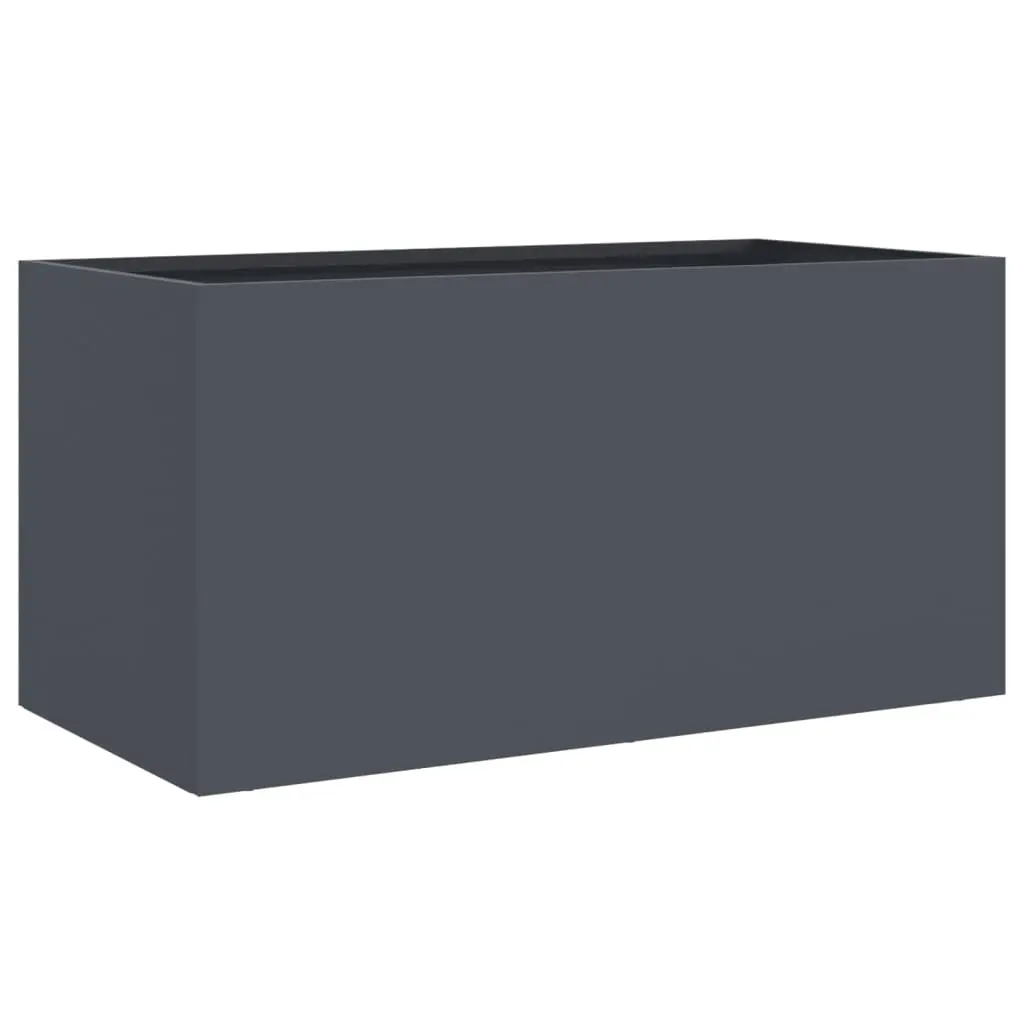 Planter Anthracite 62x30x29 cm Steel 841591 - Home & Garden