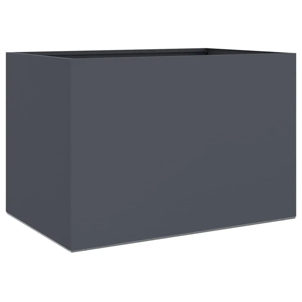 Planter Anthracite 62x40x39 cm Steel 841597 - Home & Garden