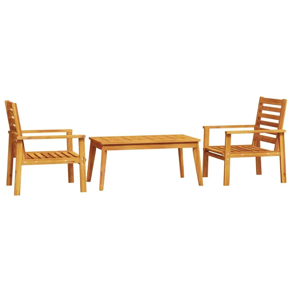 3 Piece Garden Lounge Set Solid Wood Acacia 3211806 - Furniture