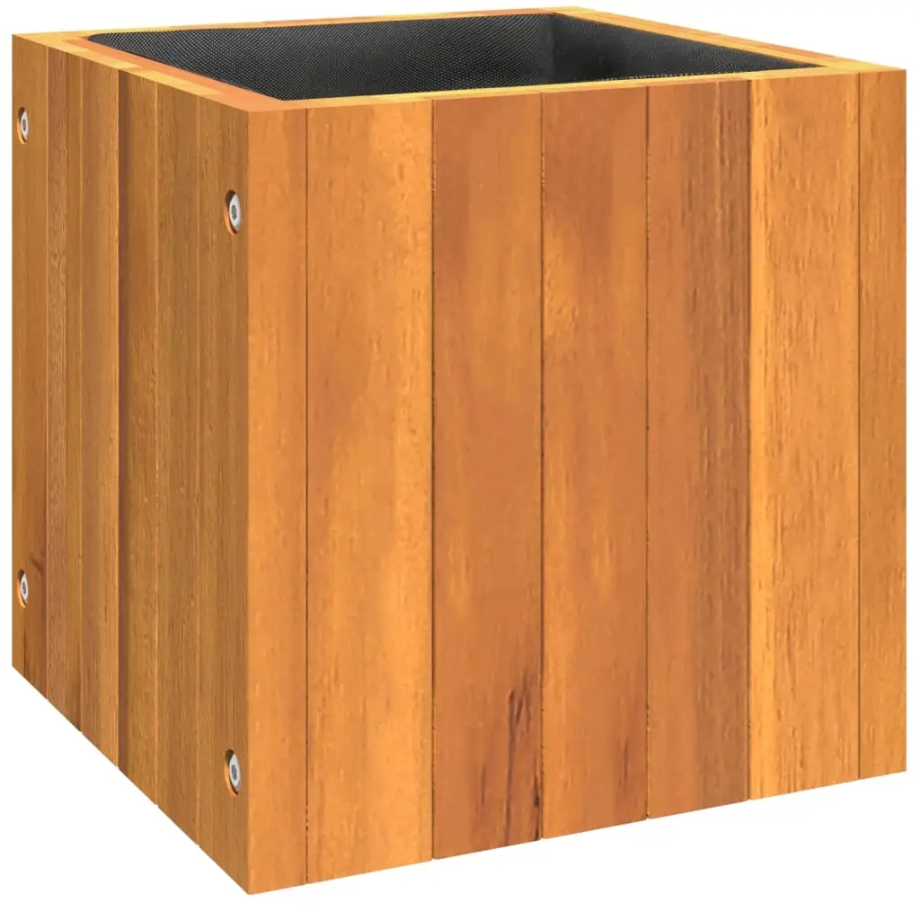 Garden Planter 25x25x25 cm Solid Wood Acacia 366500 - Home & Garden