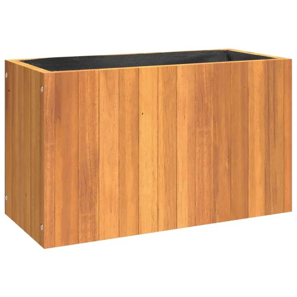 Garden Planter 59x27.5x35 cm Solid Wood Acacia 366505 - Home & Garden