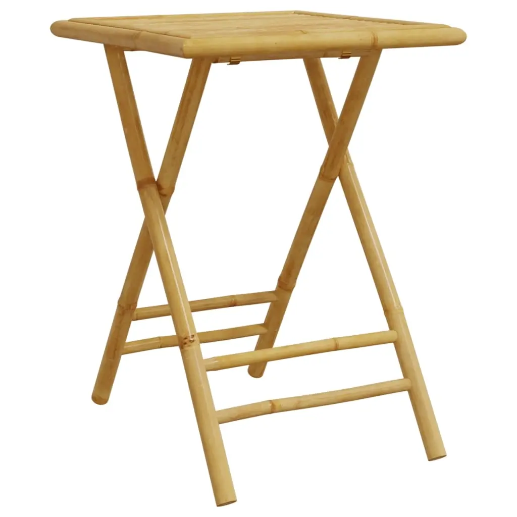Folding Garden Table 55x55x75 cm Bamboo 365878 - Furniture