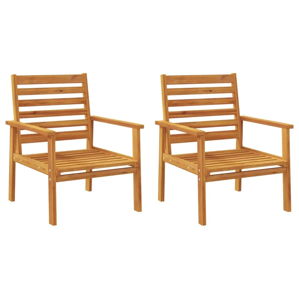 Garden Sofa Chair 2pcs Solid Wood Acacia 366374 - Furniture